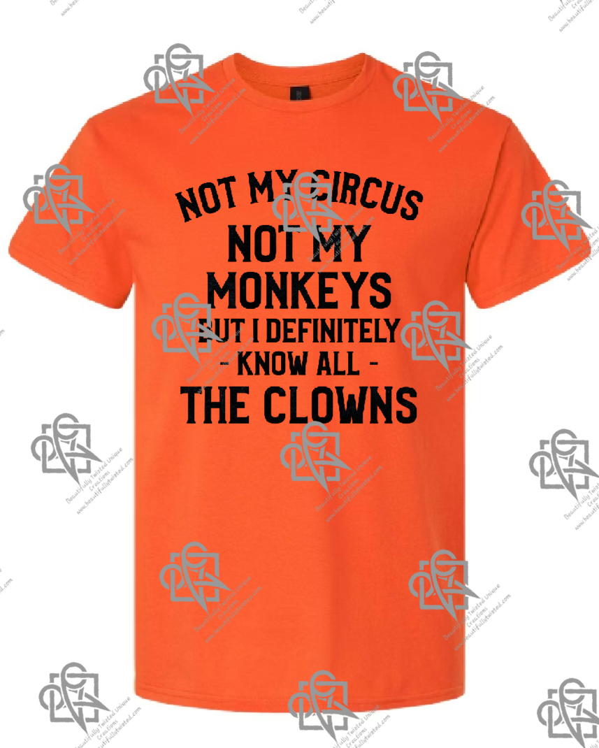 Not My Circus Not My Monkeys T-shirt