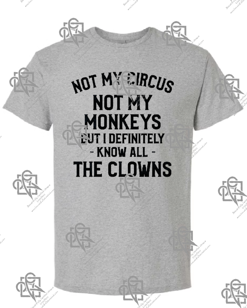 Not My Circus Not My Monkeys T-shirt