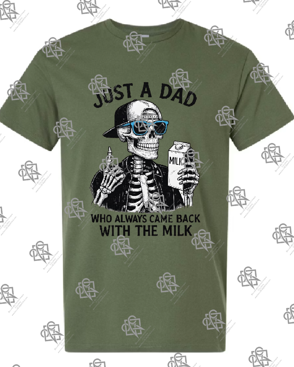 Dad That Comes Home With Milk T-shirt - Design #1001