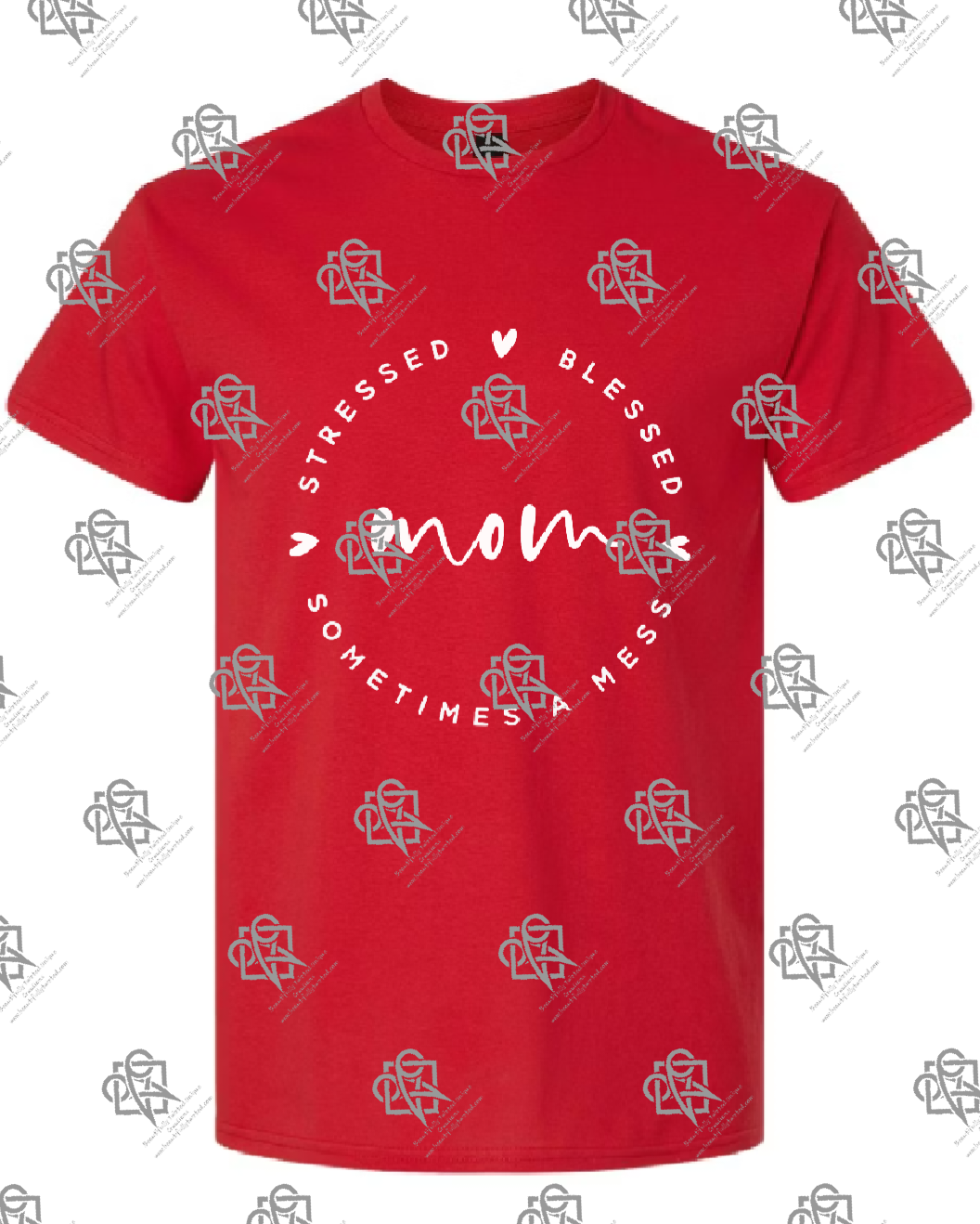 Mom Stressed Blessed Sometimes a Mess t-shirt