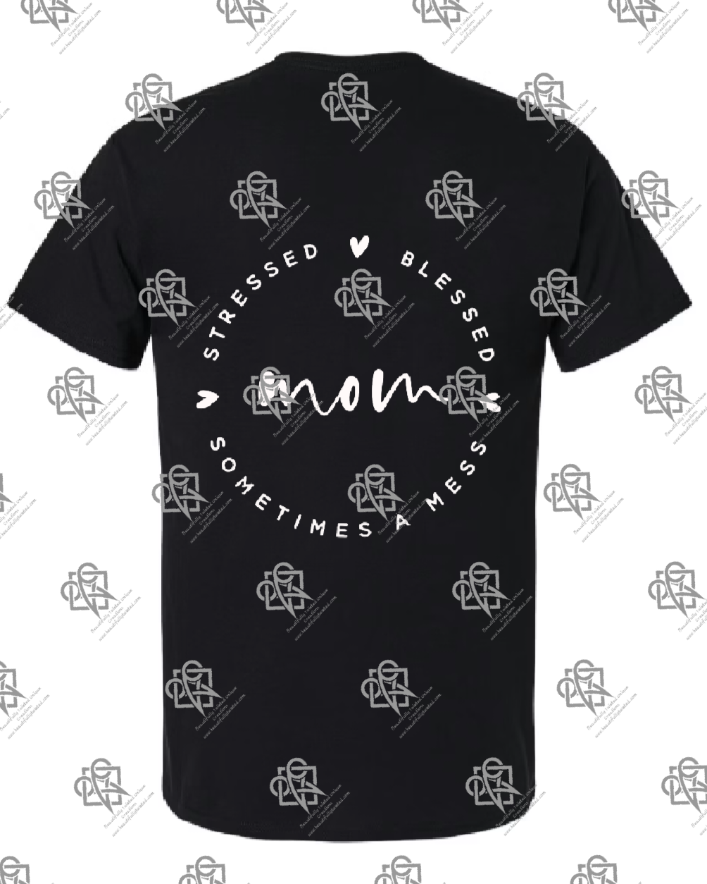 Mom Stressed Blessed Sometimes a Mess t-shirt