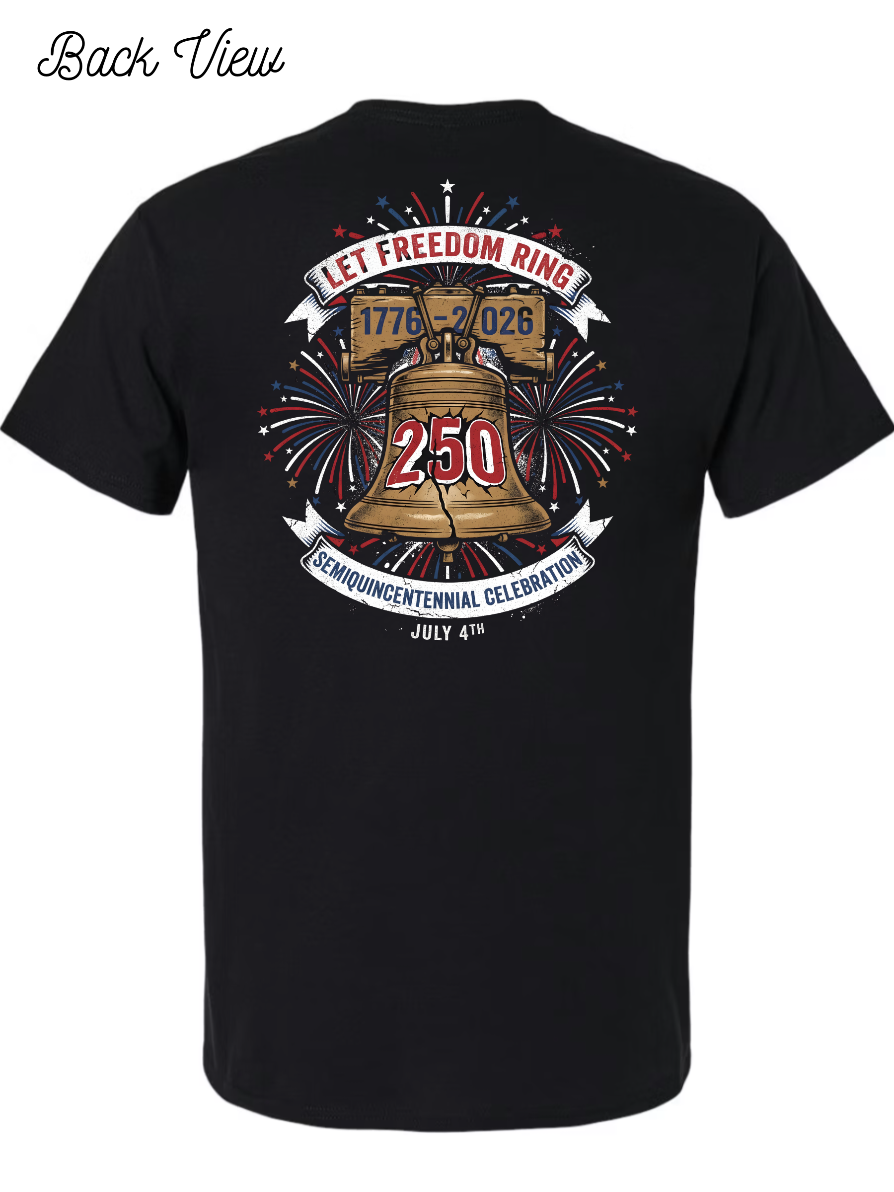 250th USA Birthday Liberty Bell T-Shirt Design #1068