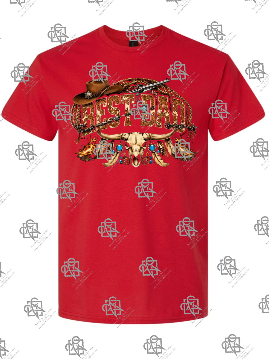 Best Dad Western T-Shirt