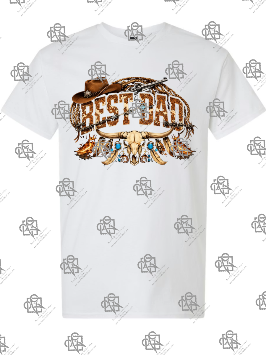 Best Dad Western T-Shirt