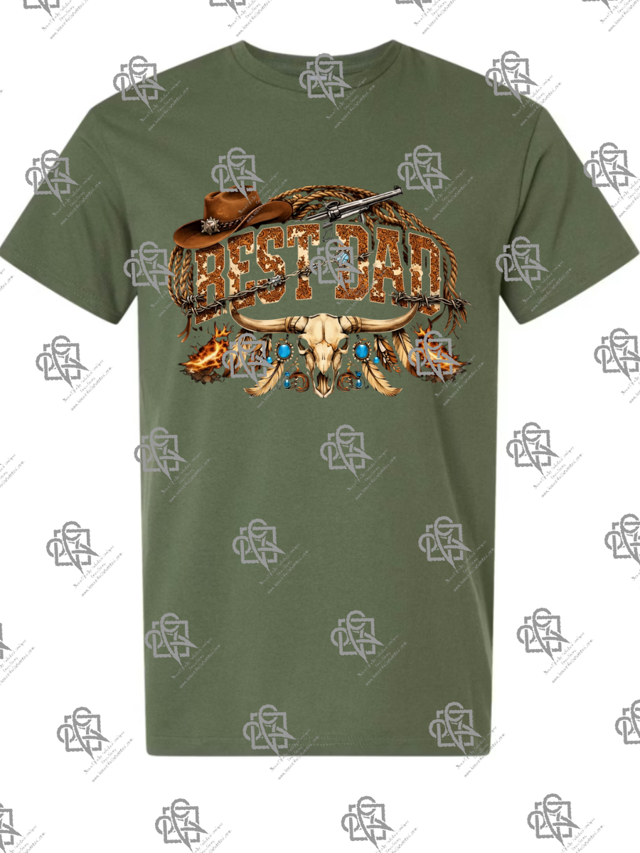 Best Dad Western T-Shirt