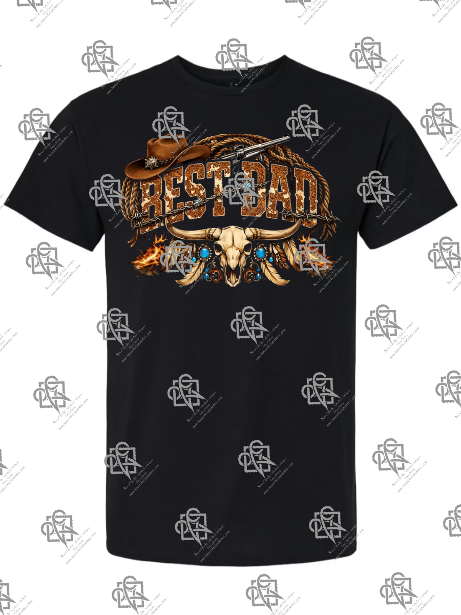 Best Dad Western T-Shirt