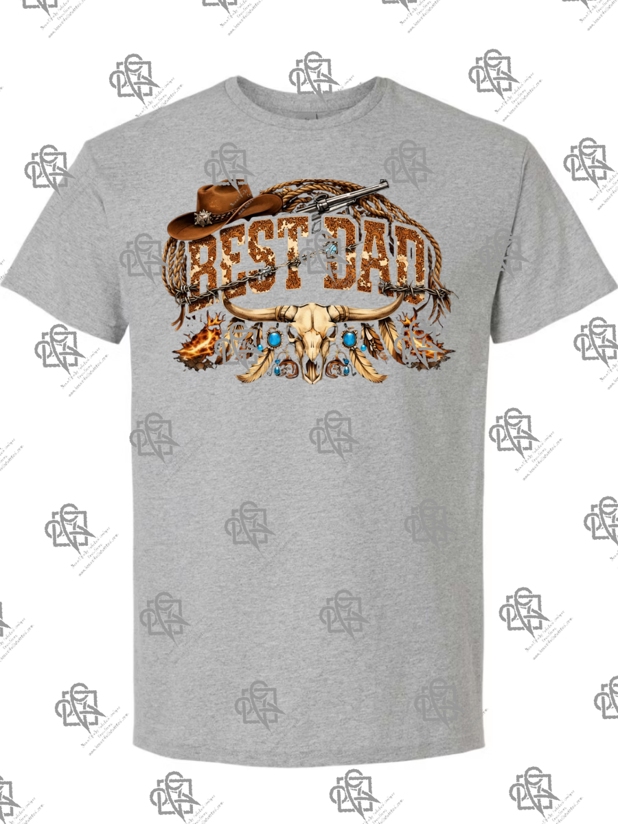 Best Dad Western T-Shirt