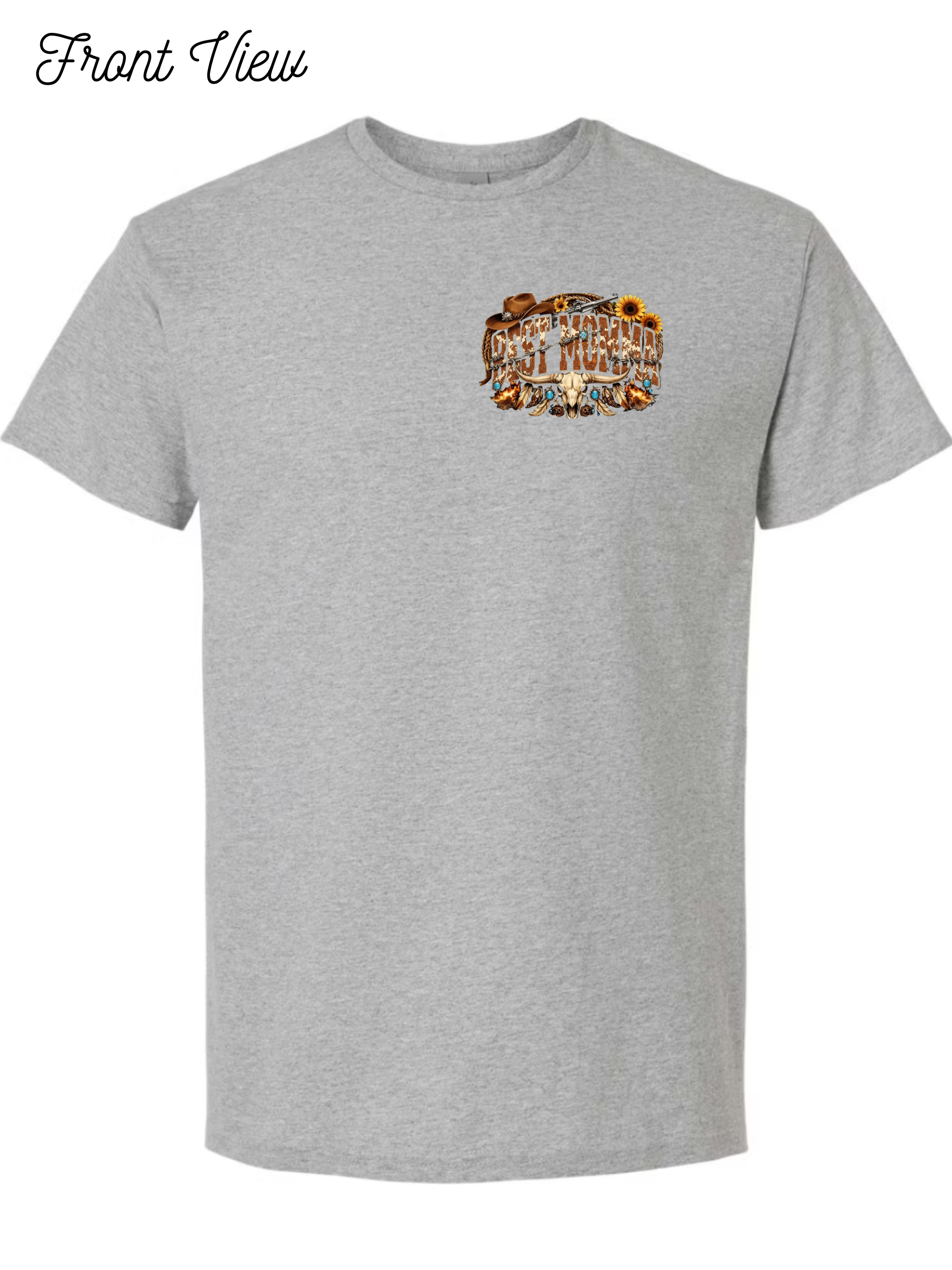 Best Momma Rustic Sunflower T-Shirt Design #1031