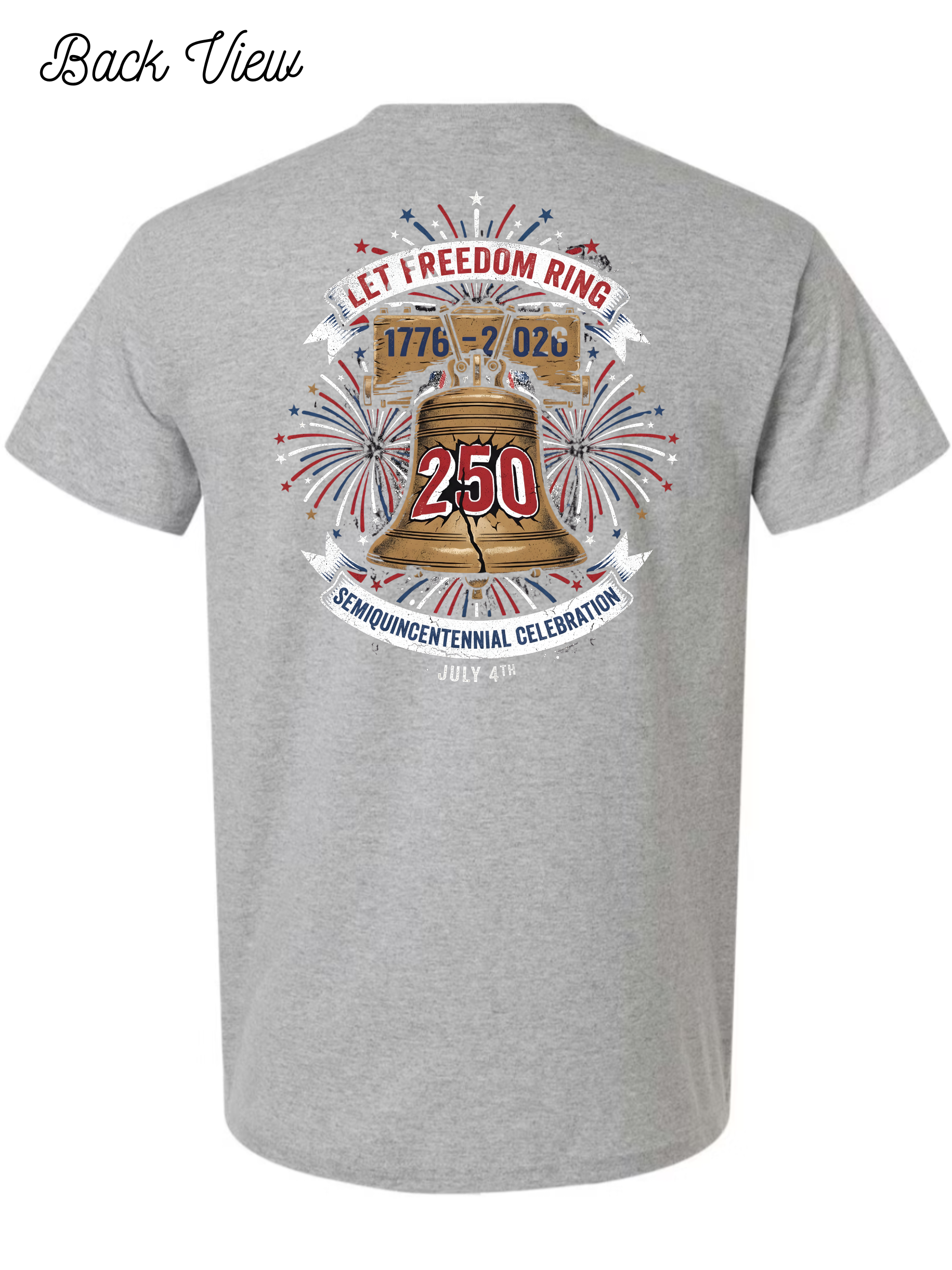 250th USA Birthday Liberty Bell T-Shirt Design #1068