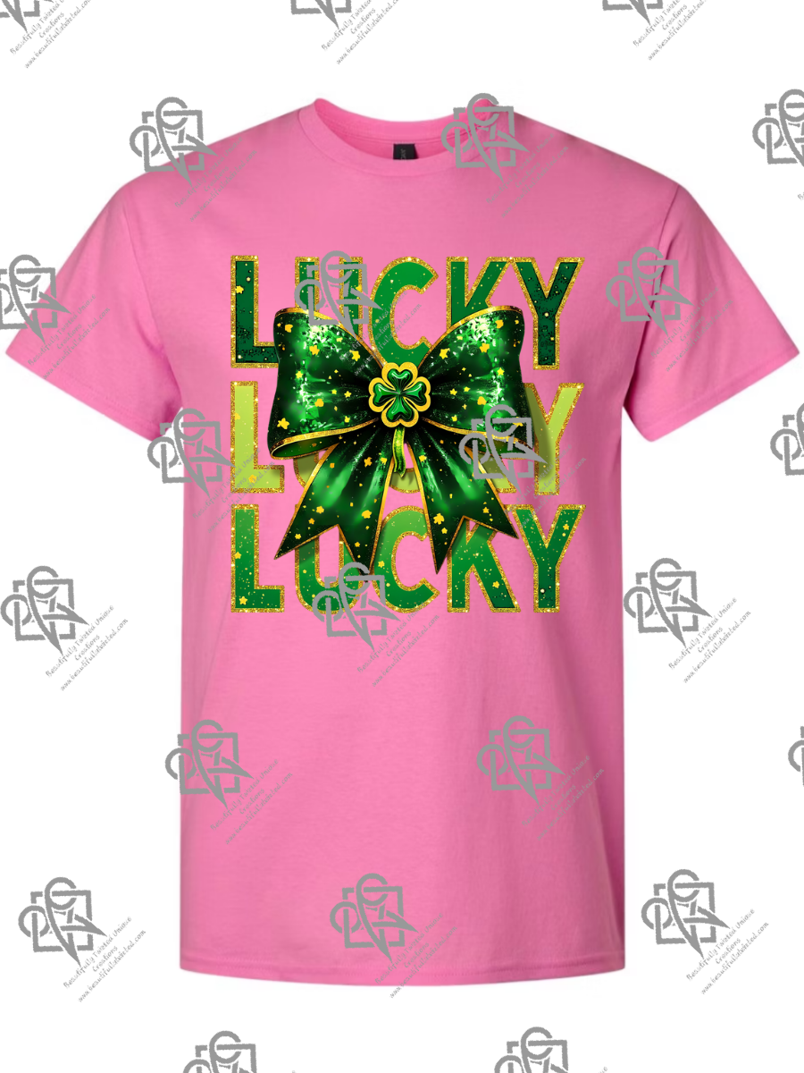 Lucky Girl Boots ST Patrick's Day T-Shirt
