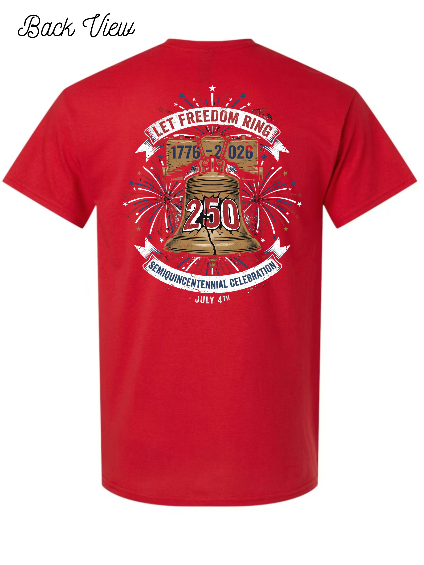 250th USA Birthday Liberty Bell T-Shirt Design #1068