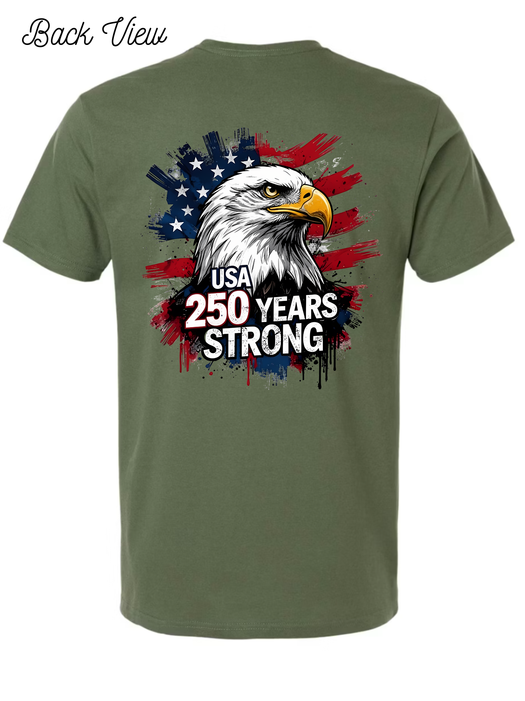 USA 250 Years Strong T-Shirt Design #1035