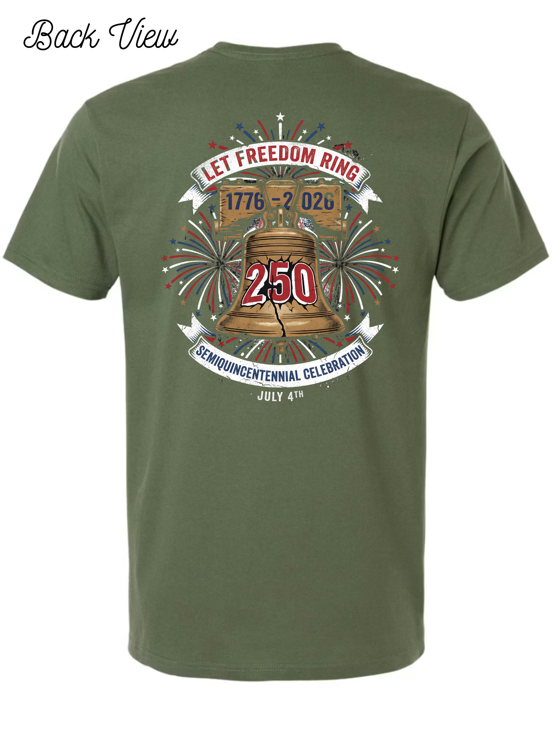 250th USA Birthday Liberty Bell T-Shirt Design #1068