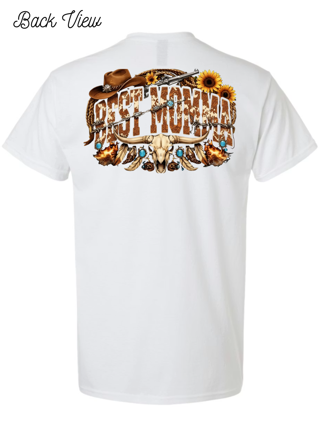 Best Momma Rustic Sunflower T-Shirt Design #1031