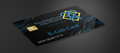 E-gift card with a brand logo on a dark background