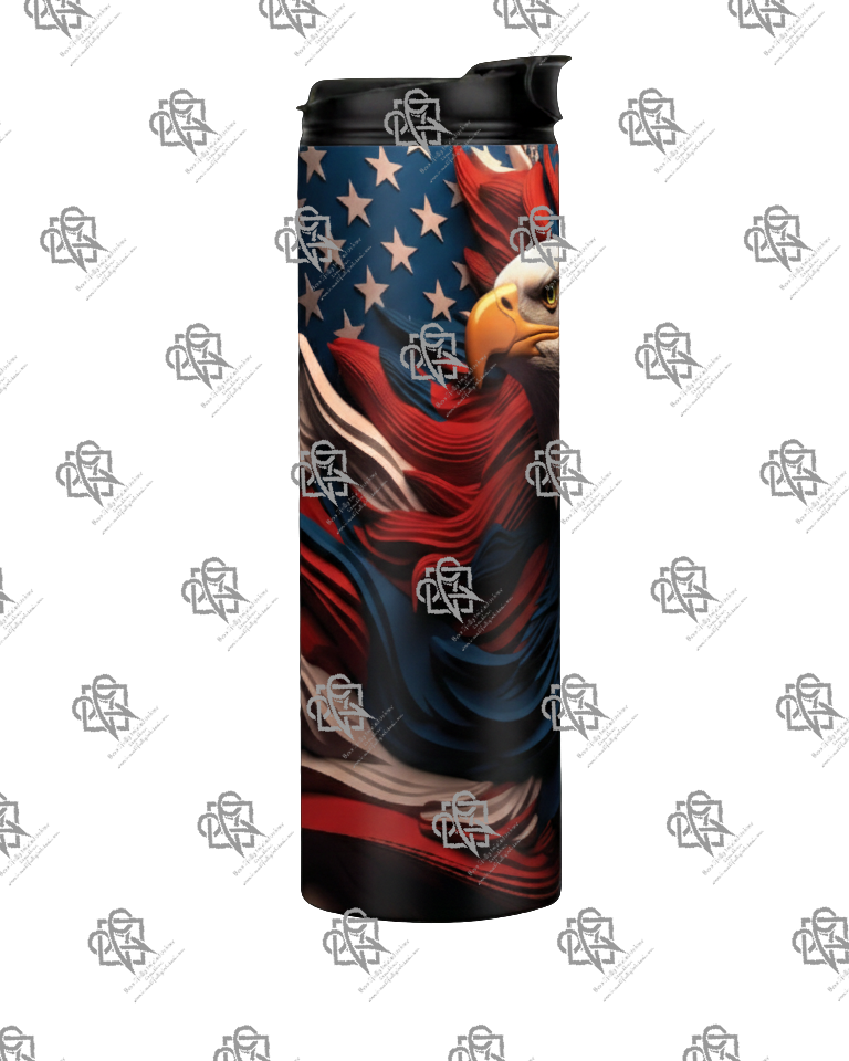 Eagle with American Flag 20 oz Tumbler