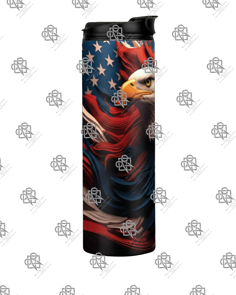 Eagle with American Flag 20 oz Tumbler