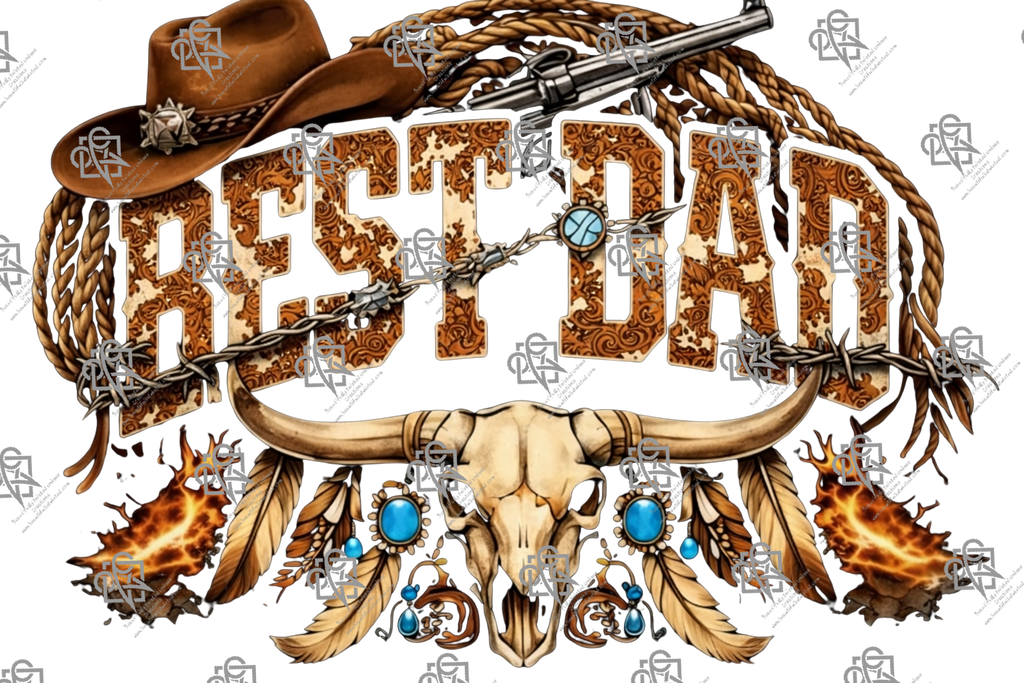 Best Dad Western T-Shirt