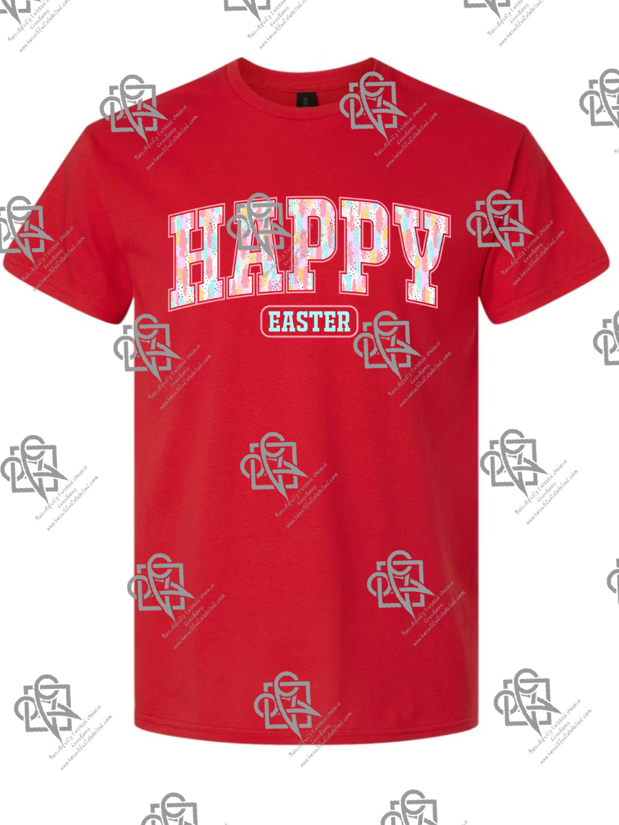 Varsity Happy Easter T-shirt