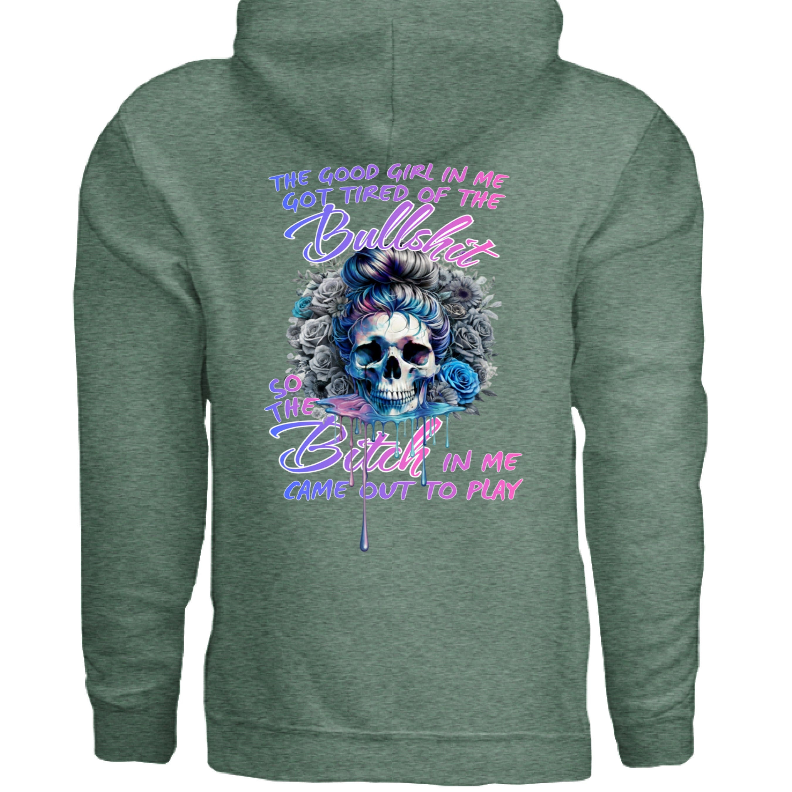 Heather Sport Dark Green - BACK