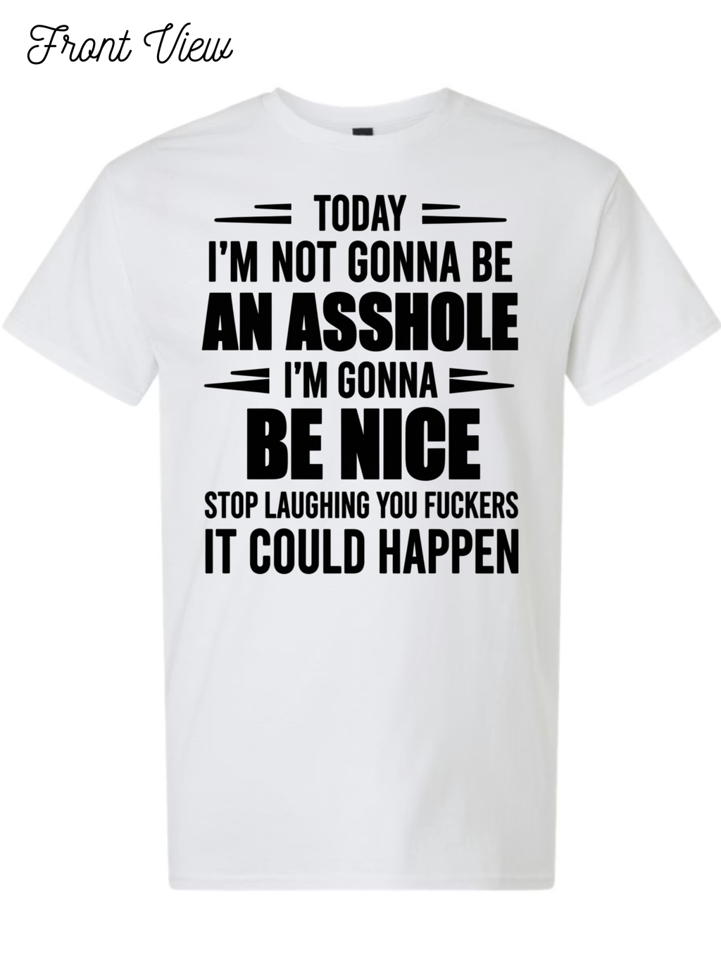Today I'm Gonna Be Nice T-Shirt Design #1027